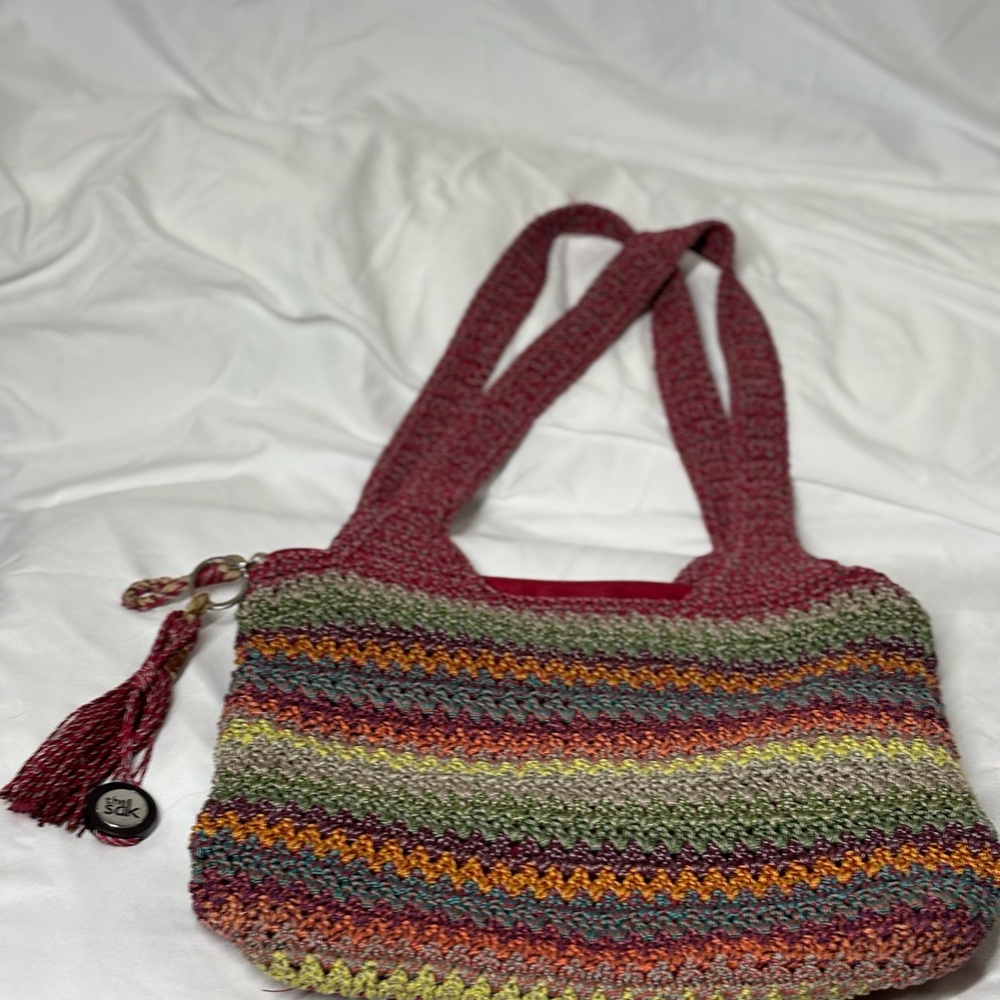 The Sak Colorful Crochet Shoulder Bag